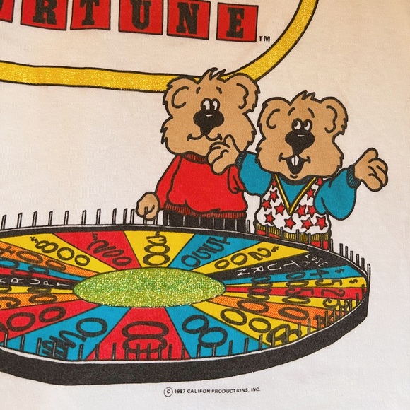 ‘87 Wheel of Fortune 🔮 Vintage B.J. Frog Sleep Tee - Picture 3 of 5